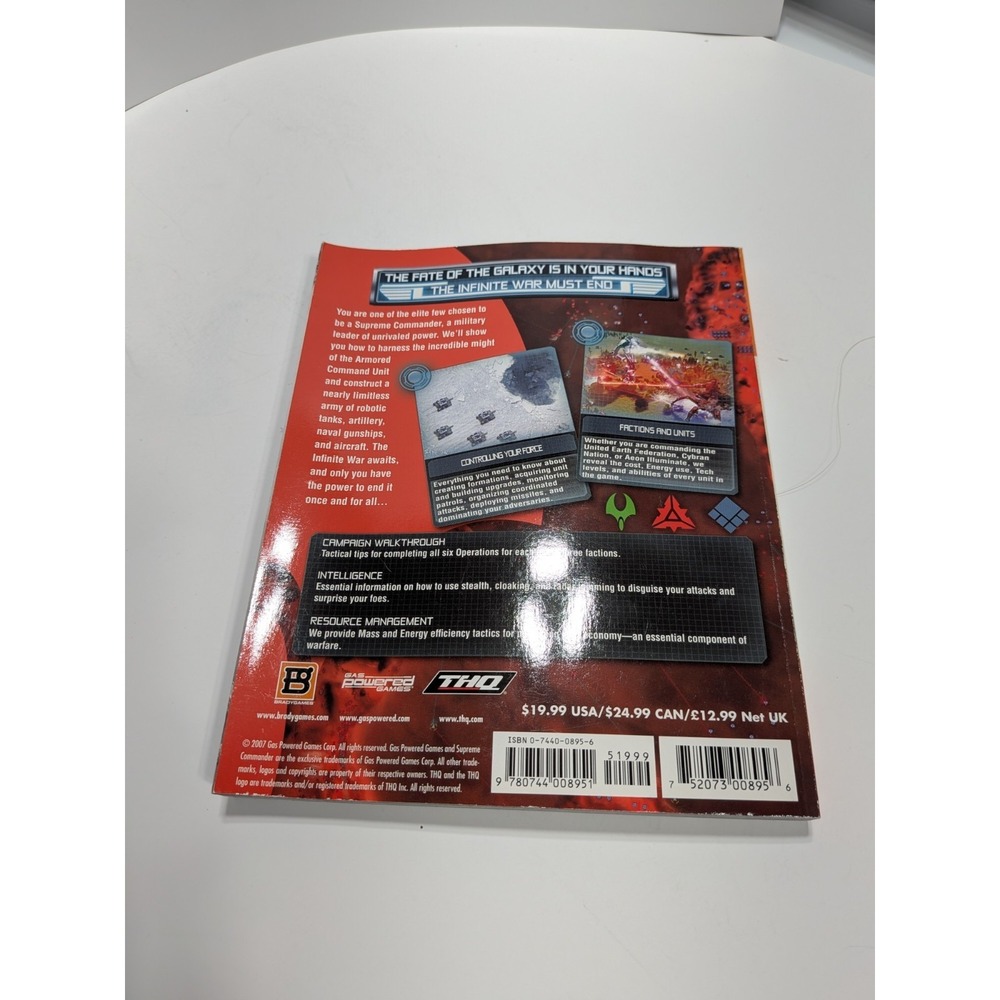 Supreme Commander BradyGames Official Strategy Guide PC - Picture 2 of 3
